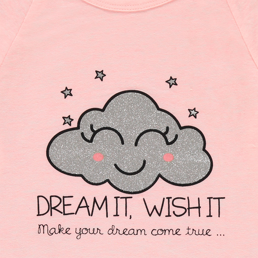 Junior - Pyjama en jersey avec nuage pailleté printé 