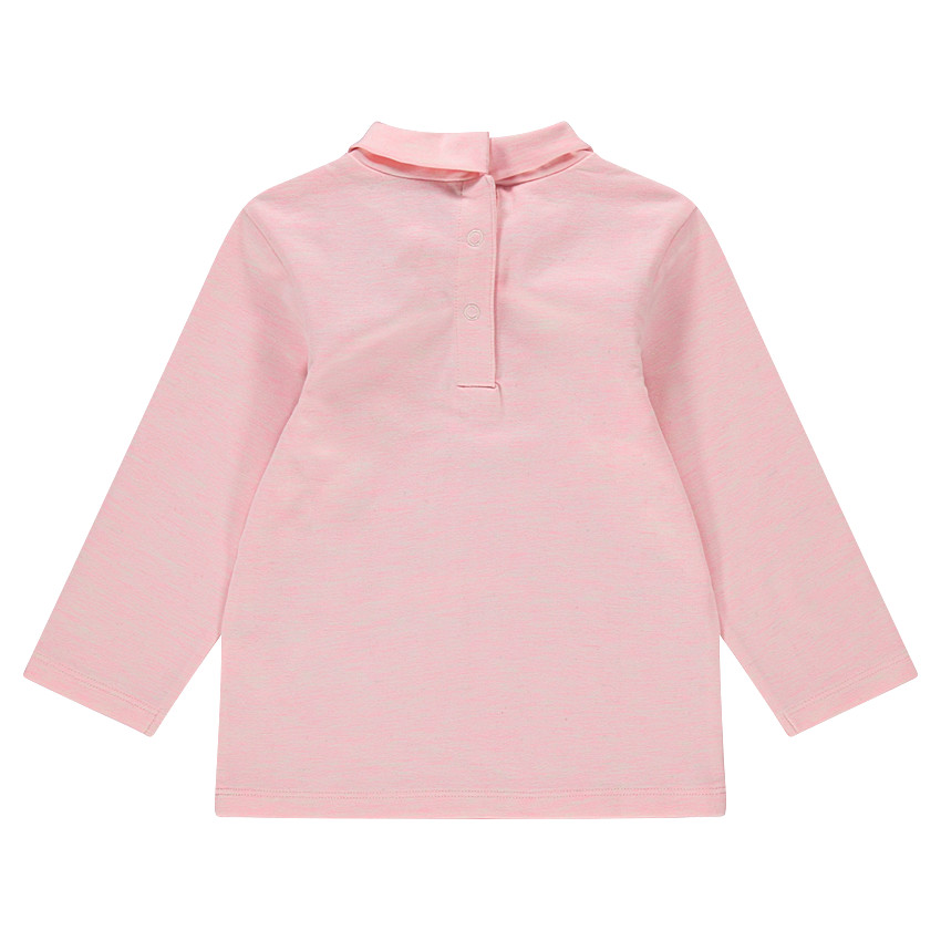 Sous-pull en jersey à col roulé avec motif printé sur le devant 