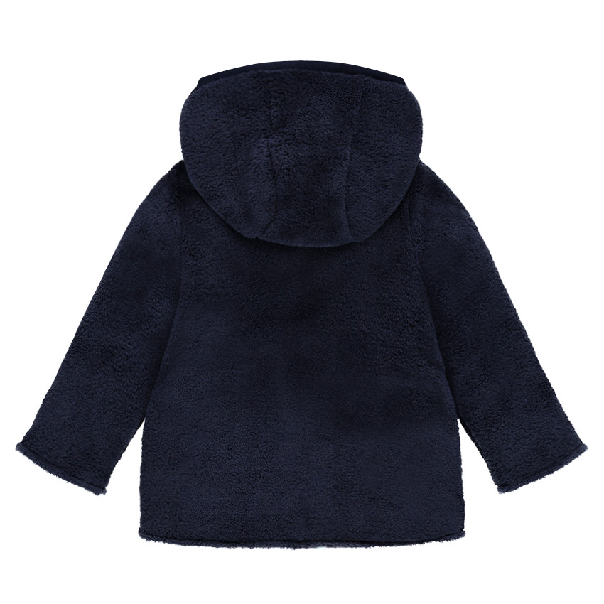 Veste en sherpa à capuche doublée molleton 