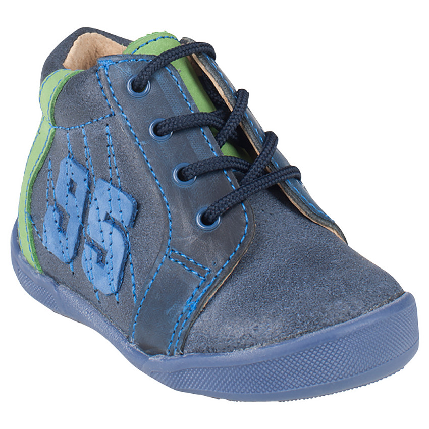 Bottillons à lacets en cuir avec patch "95" 