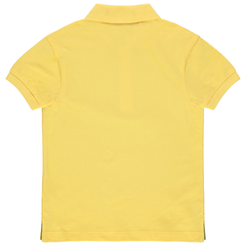 Polo manches courtes uni en coton bio 