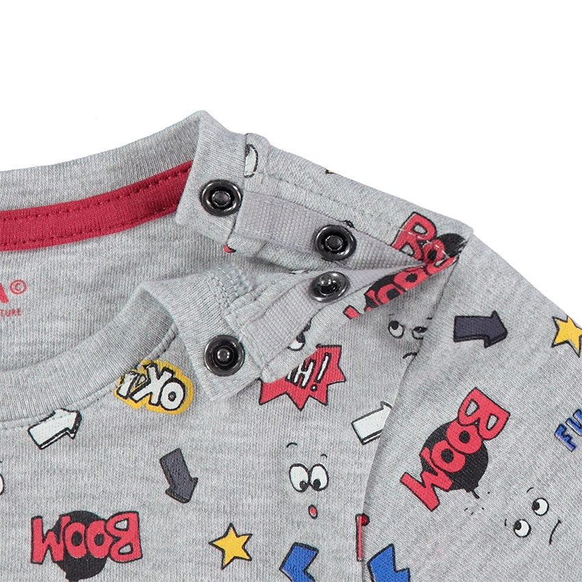 Sous-pull en jersey avec motif esprit bande dessinée all-over 