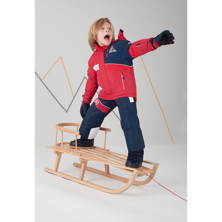 Pantalon de ski imperméable avec bretelles amovibles et poches zippées 