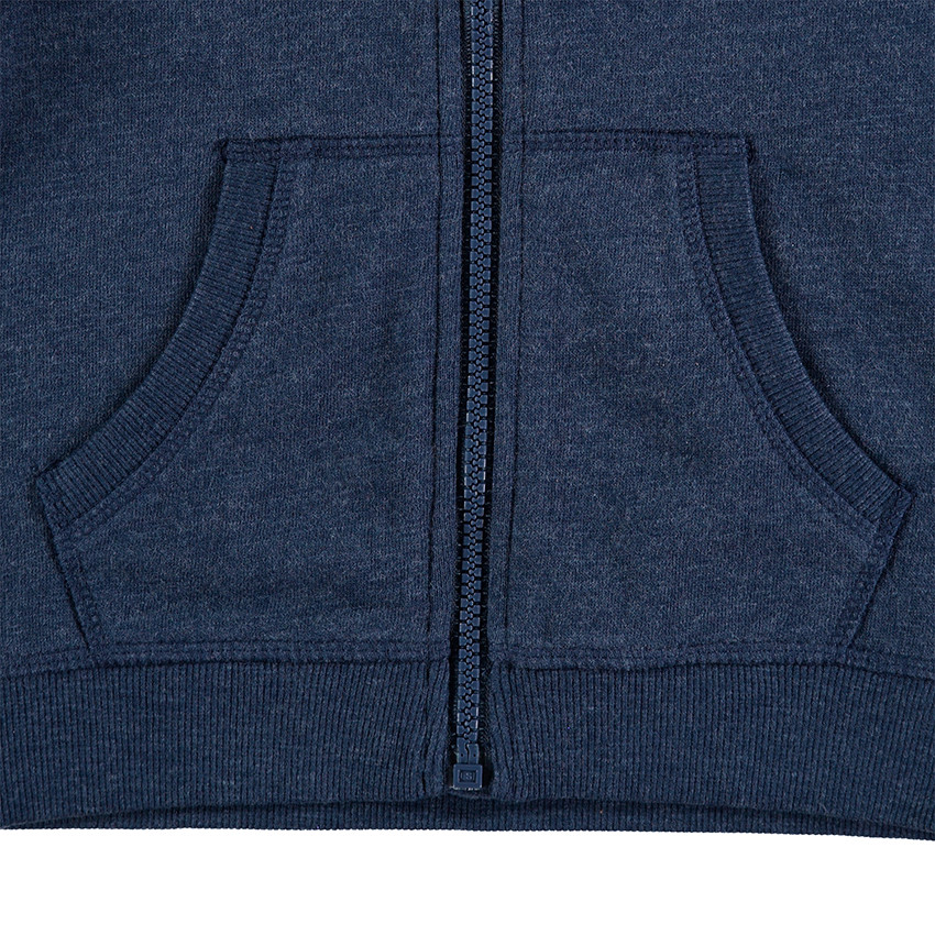 Gilet à capuche en molleton uni 