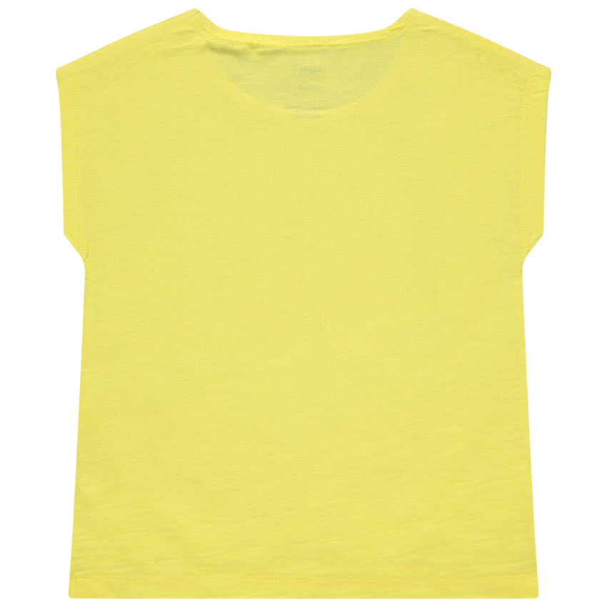 T-shirt manches courtes à cerises Smiley en sequins magiques 