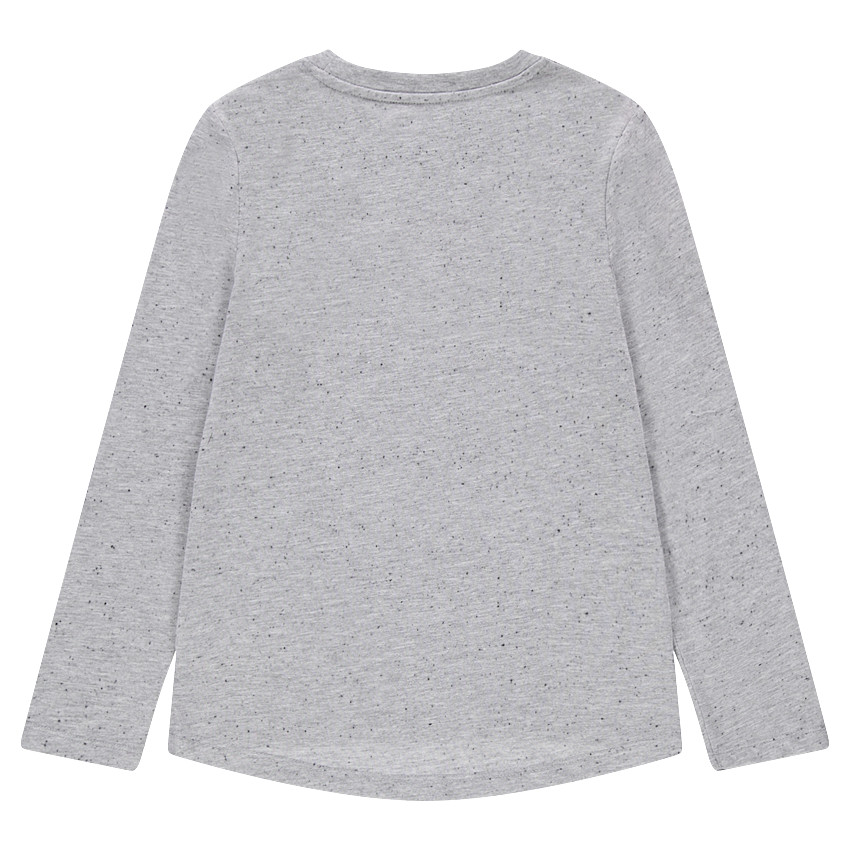 Junior - Tee-shirt manches longues effet neps avec singe en sequins magiques 