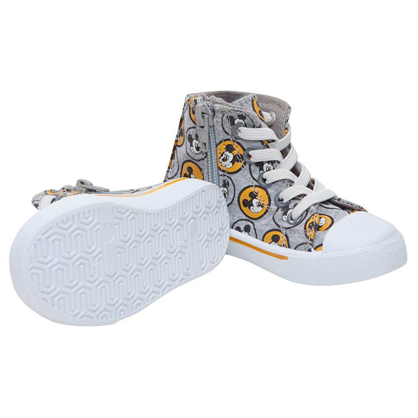 Baskets montantes en toile Disney avec motif Mickey all-over 