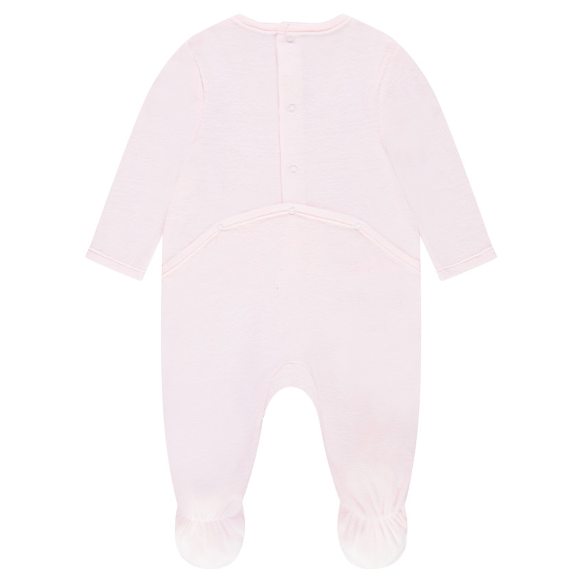 Dors-bien en velours avec ourson printé 