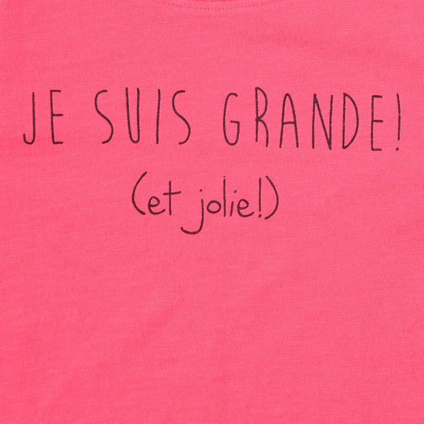 Tee-shirt manches longues en jersey avec message printé 