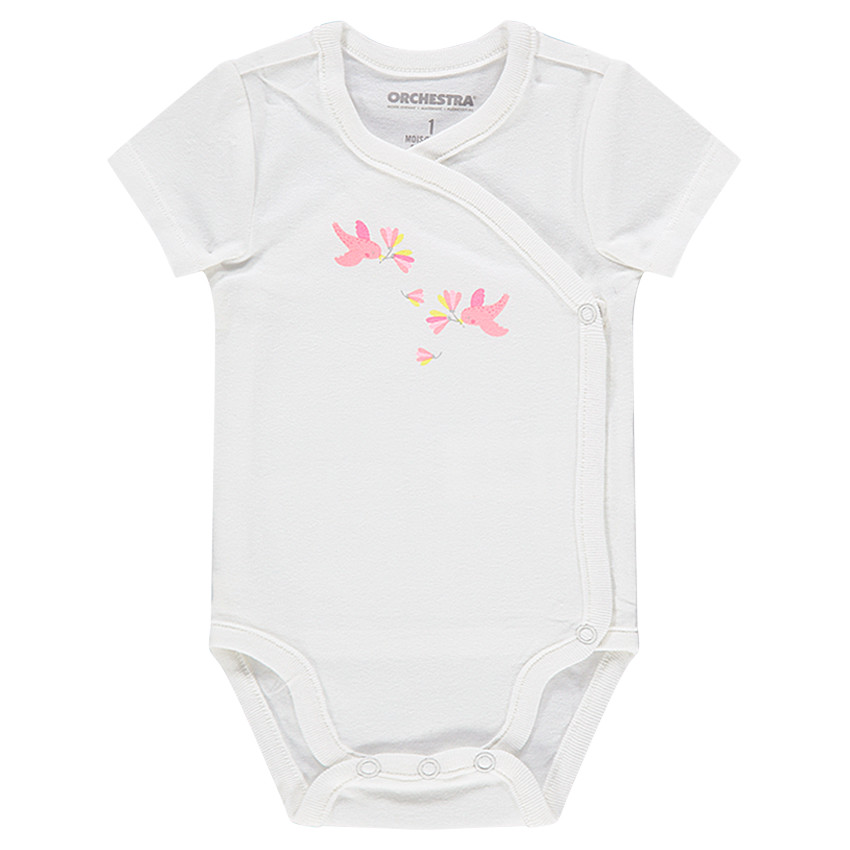 Lot de 5 bodies manches courtes en jersey à motifs fantaisie 