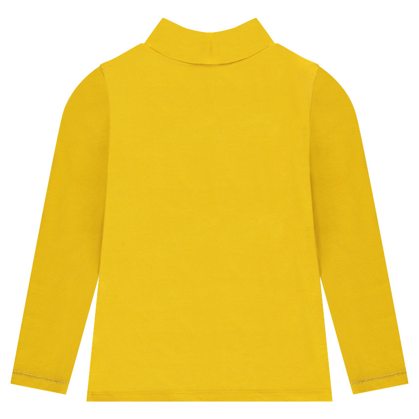 Sous-pull col cheminée print plumes fantaisie 