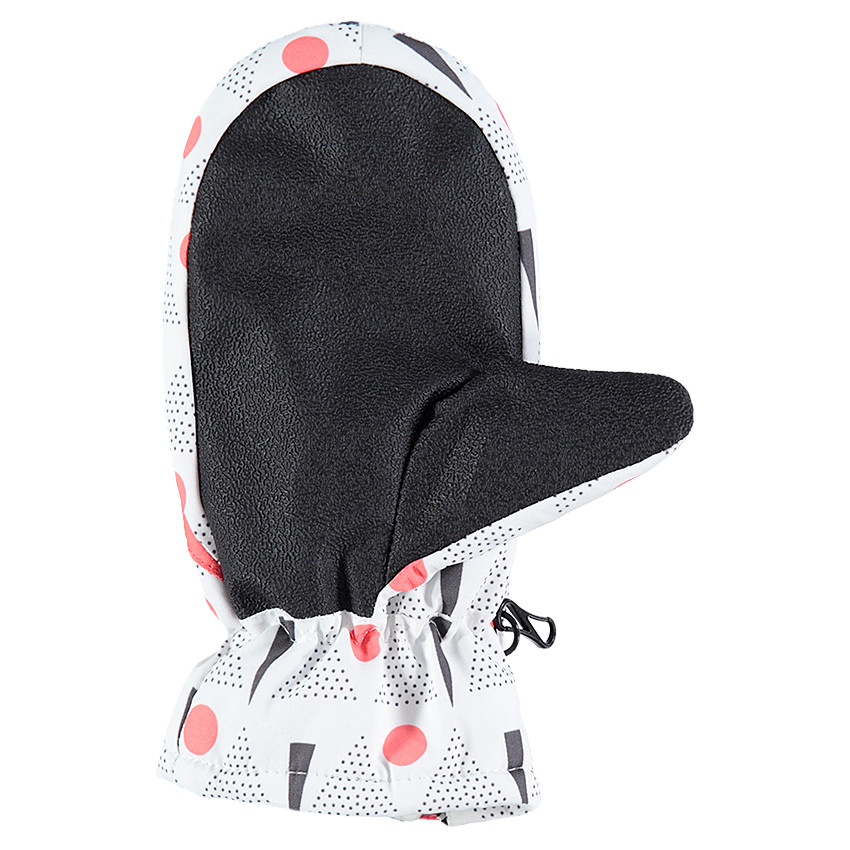 Moufles de ski avec imprimé graphique et doublure micropolaire 