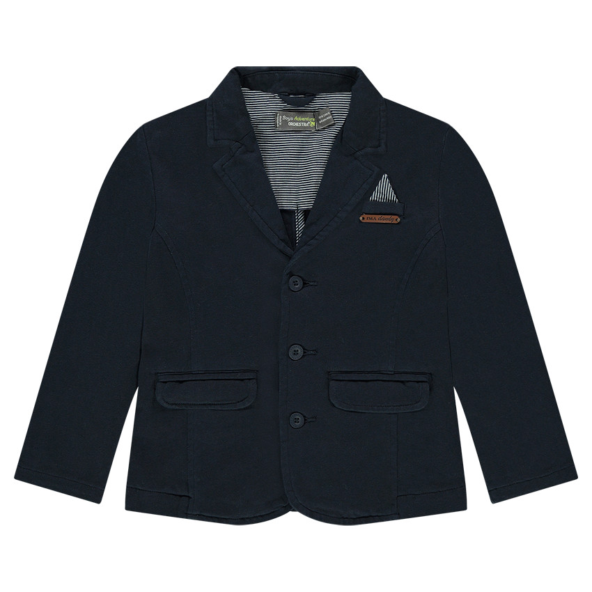 Blazer en jersey avec poche passepoilée fantaisie 