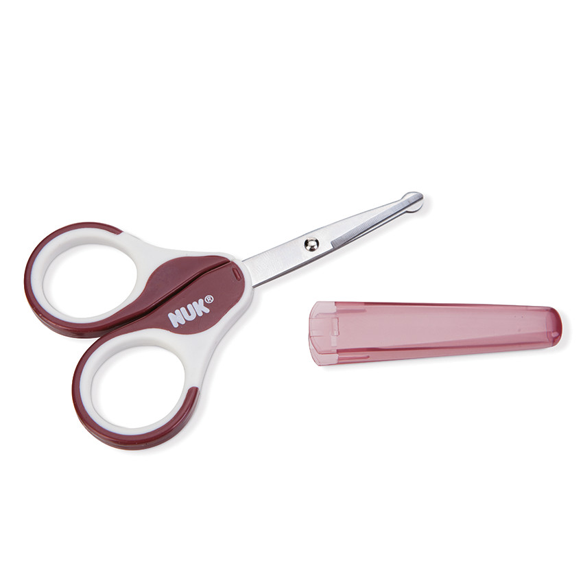 Ciseaux et étui - Mauve ou vert 