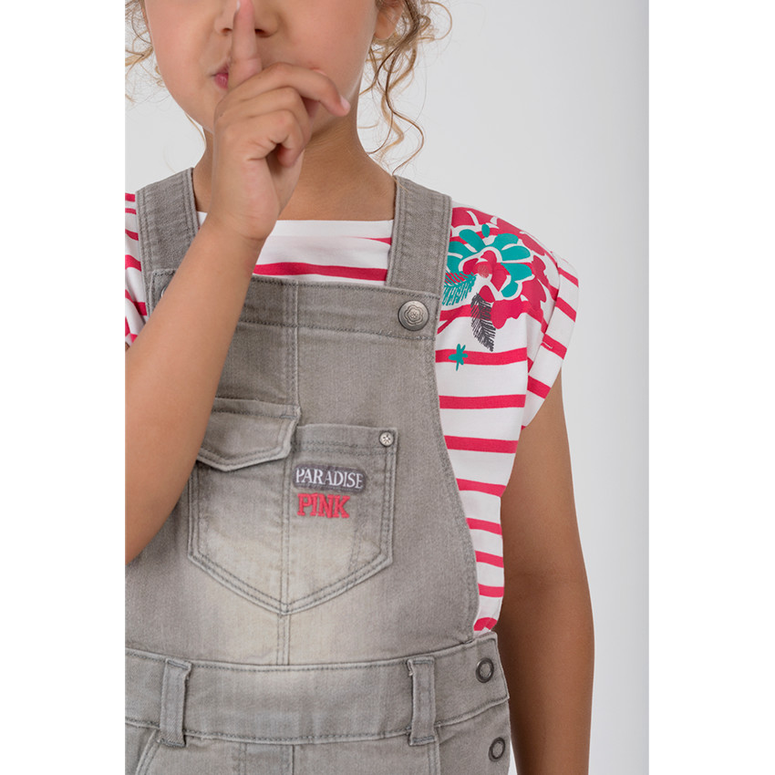 Tee-shirt manches courtes forme "boxy" avec fleurs printées 