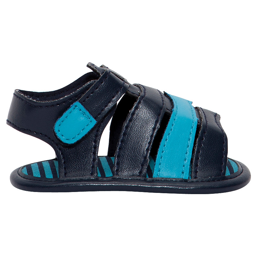 Nu-pieds à lanière contrastée 