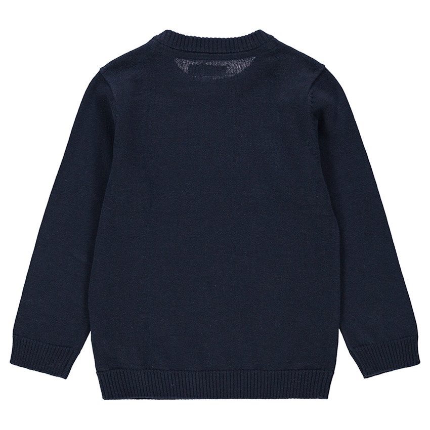 Pull en tricot avec animal printé sur le devant 