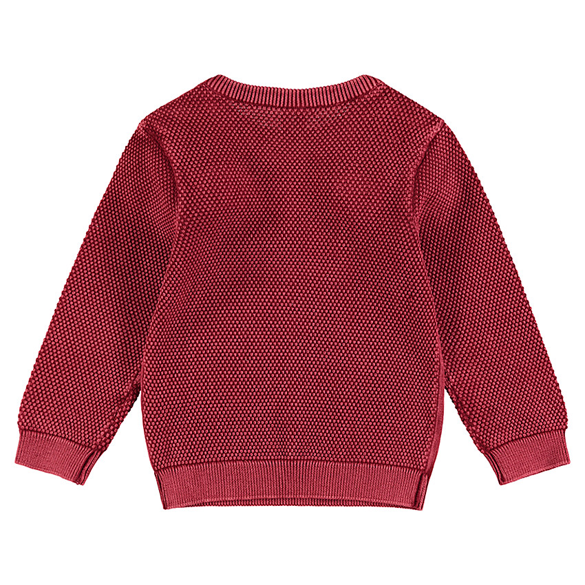 Pull en tricot surteint avec détails brodés et oreilles en relief 
