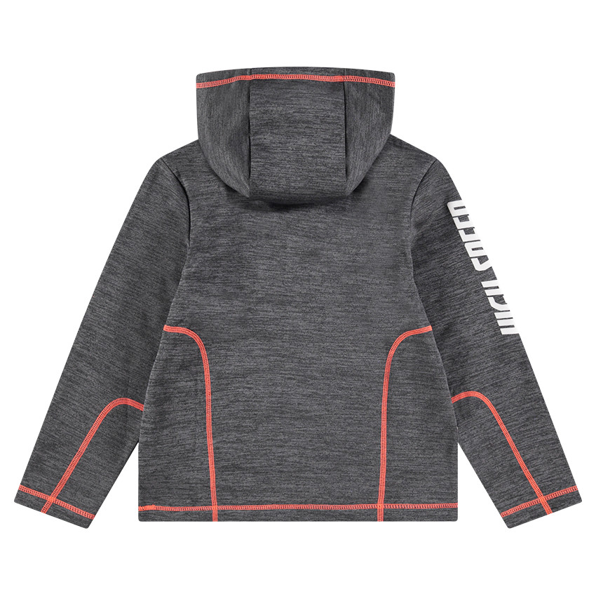 Junior - Sweat en polaire avec surpiqûres contrastées et poches zippées 