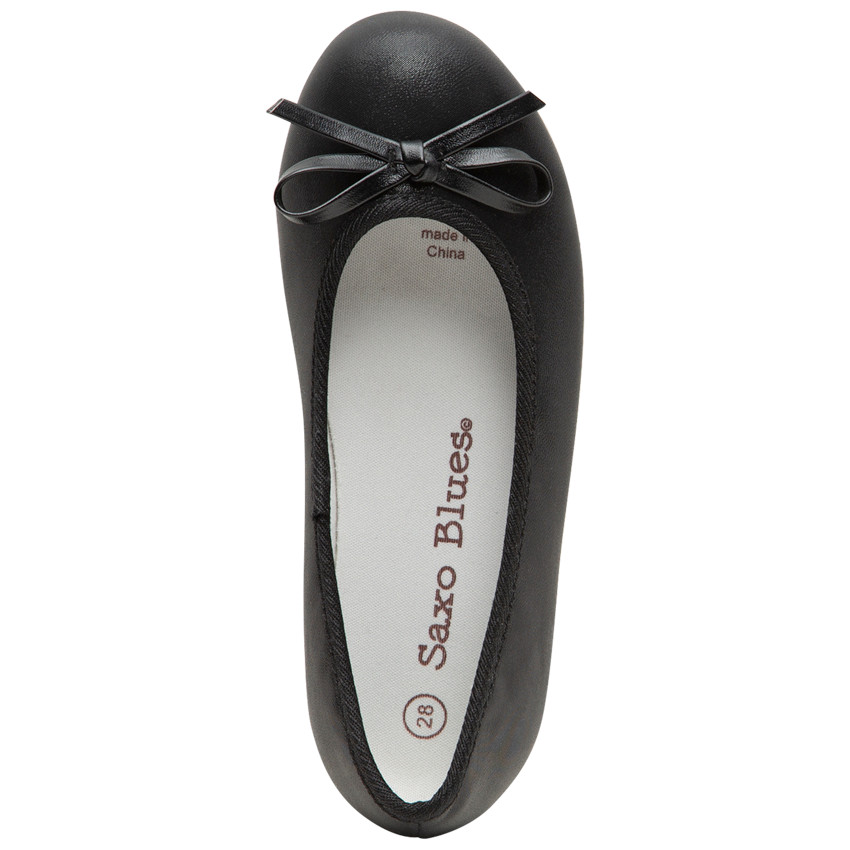 Ballerines noires avec noeud 