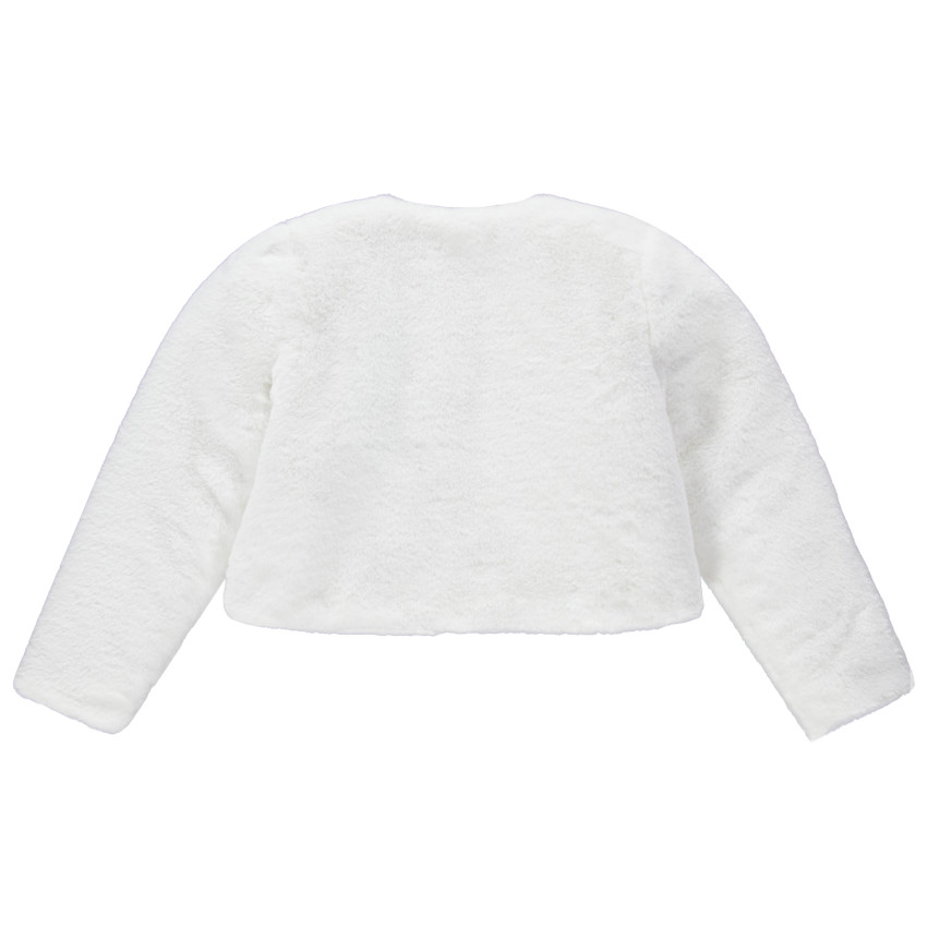 Veste courte en fausse fourrure 