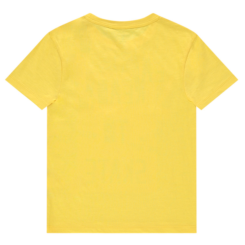Junior - Tee-shirt manches courtes en jersey uni avec print fantaisie 