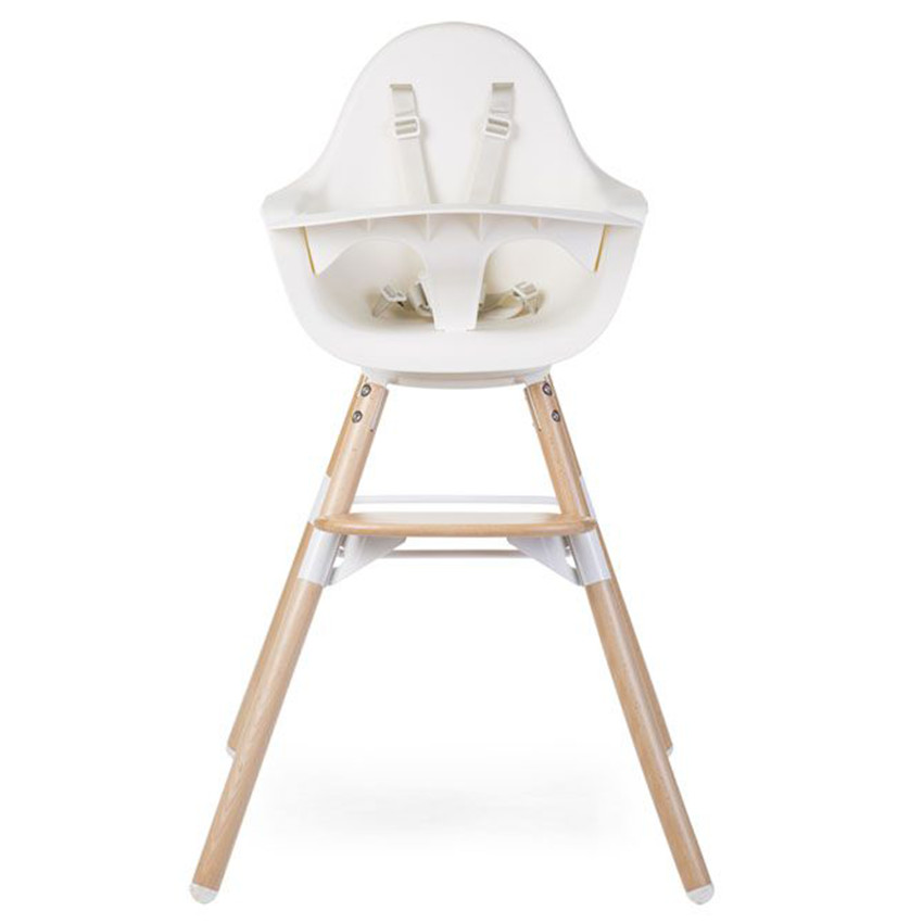 Chaise haute évolutive Evolu One.80°+ Arceau - Naturel/Blanc 