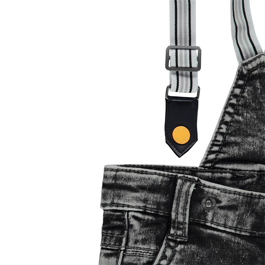 Jeans en molleton effet neige avec bretelles élastiquées 