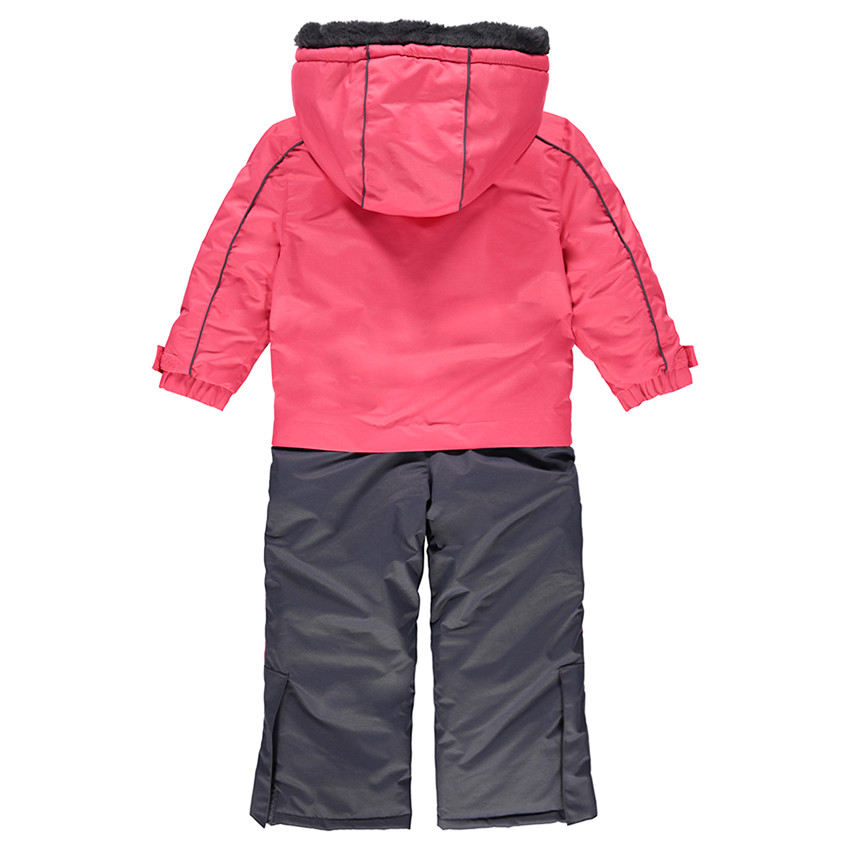 Combinaison de ski imperméable bicolore doublée micropolaire 