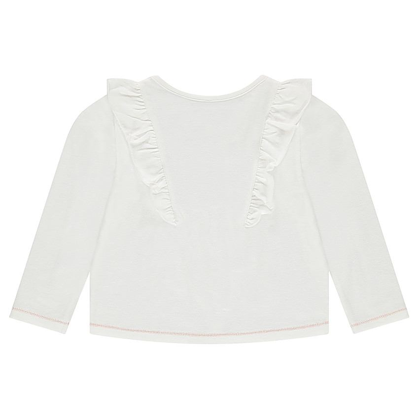 Gilet fin en jersey avec volants 