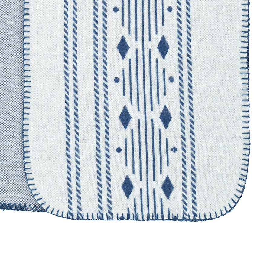 Junior - Cape poncho imprimé ethnique en jacquard feutré 