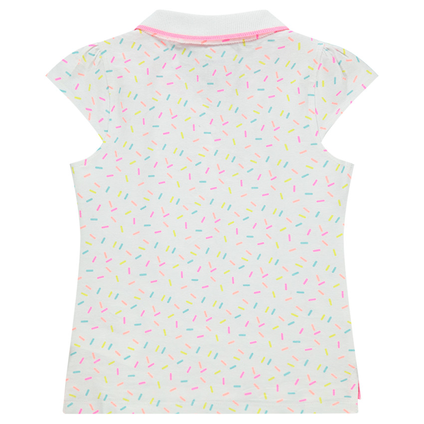 Polo manches courtes en jersey avec motif graphique all-over 