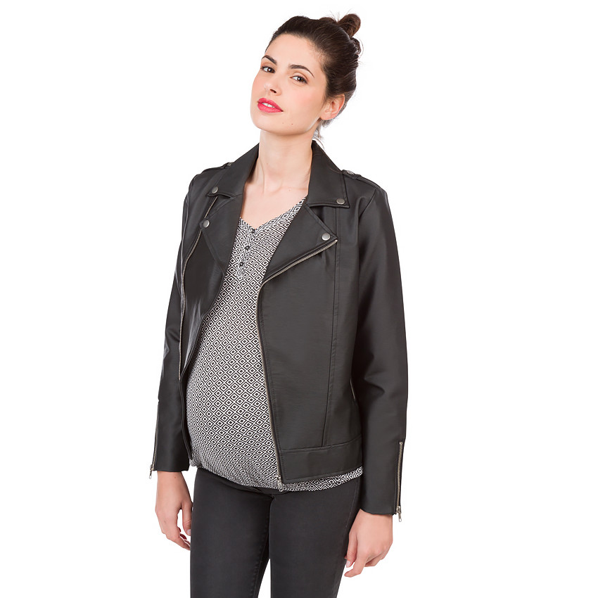 Perfecto de grossesse en simili cuir 