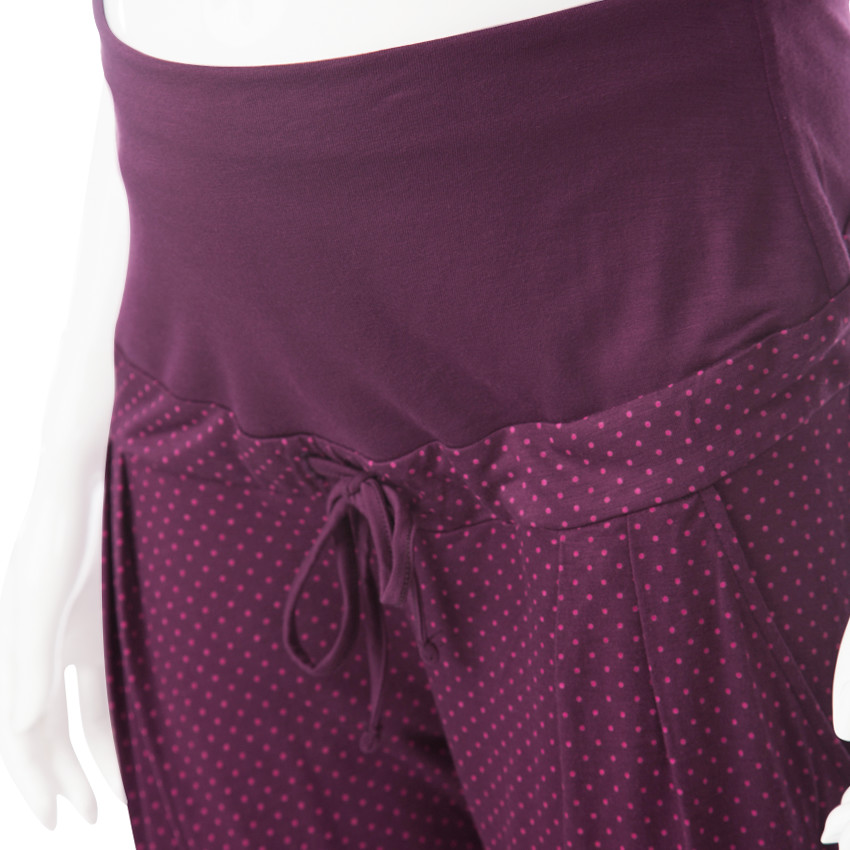 Pantalon homewear de grossesse à pois 