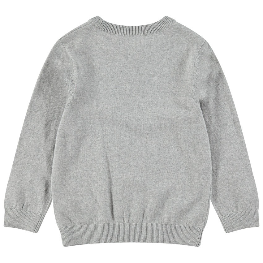 Pull en tricot avec message printé sur le devant 