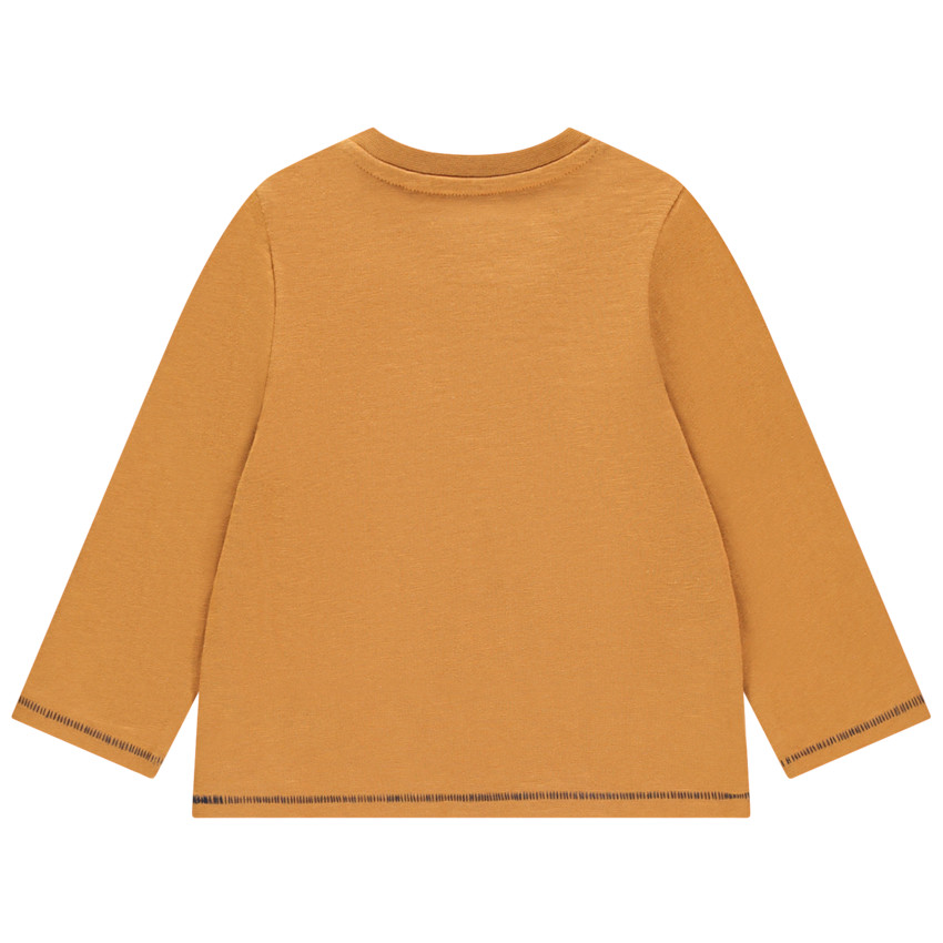 T-shirt manches longues uni print robot fantaisie 