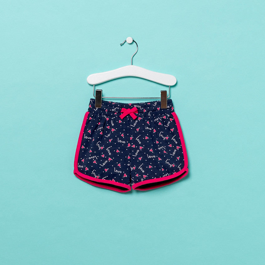 Short en jersey avec imprimé fantaisie all-over 