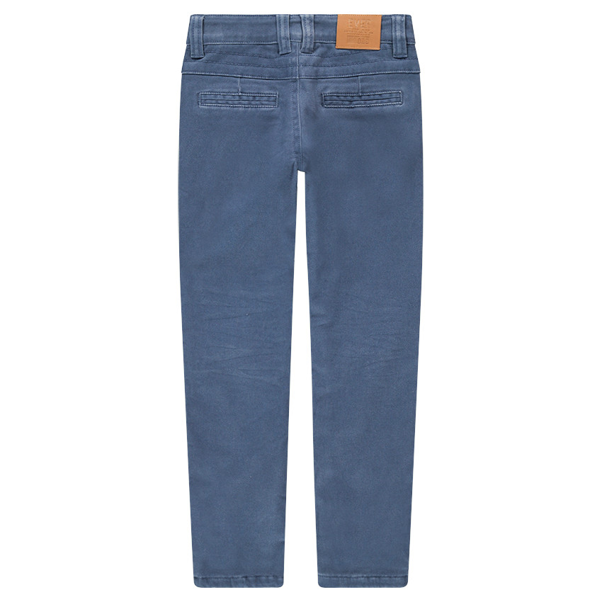 Pantalon surteint bleu clair avec poche zippée 