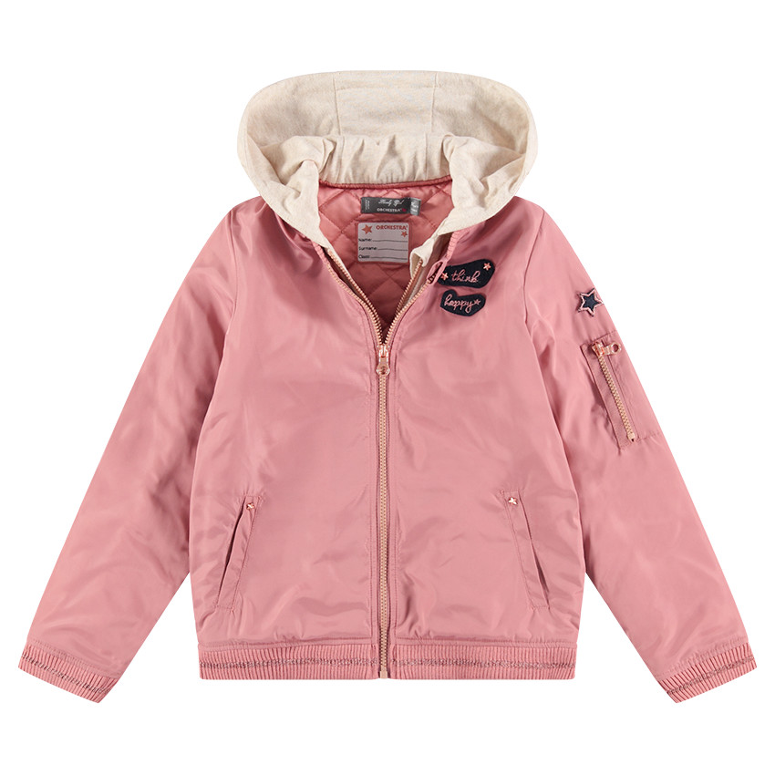 Junior - Blouson effet 2 en 1 avec poche zippée et badges 