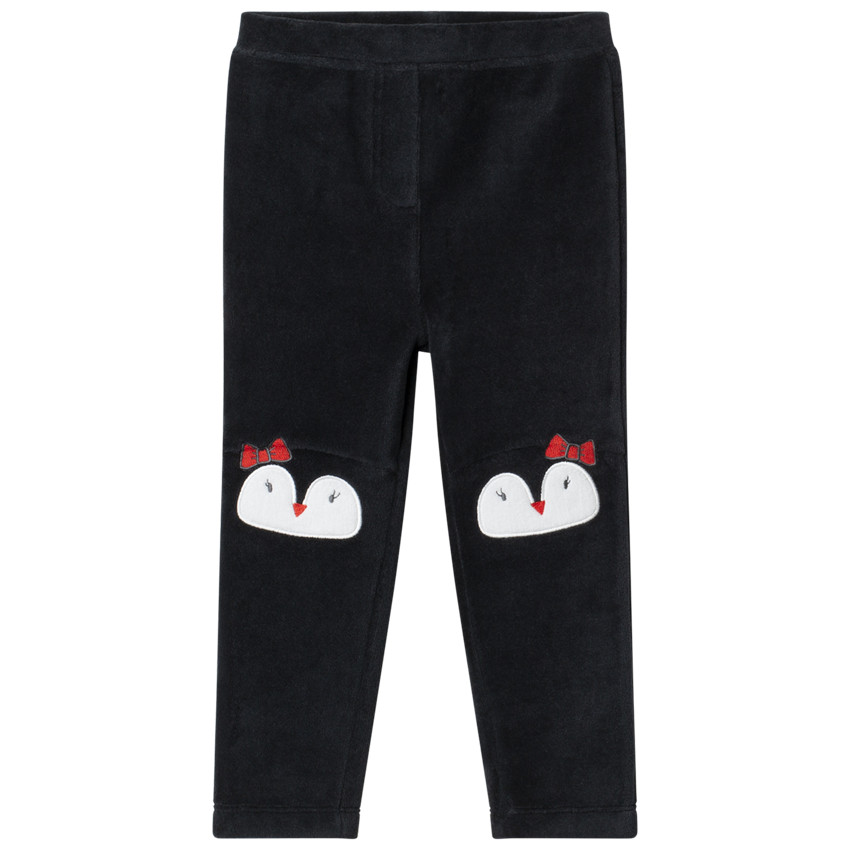Legging en sherpa à oursons brodés 