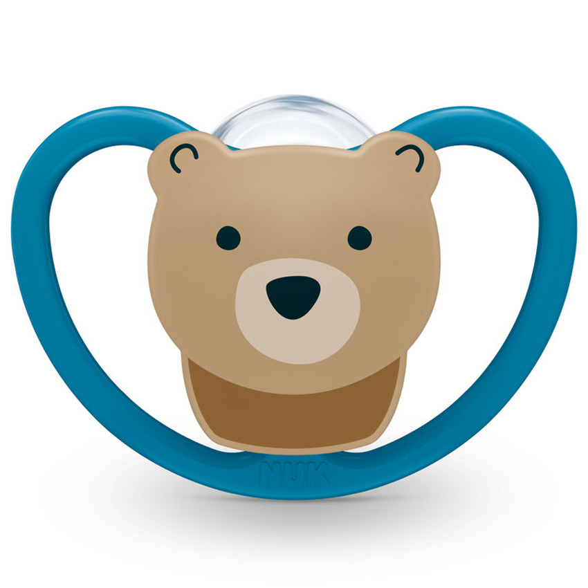 Lot de 2 sucettes silicone Space 18/36 mois - Baleine&Ours 