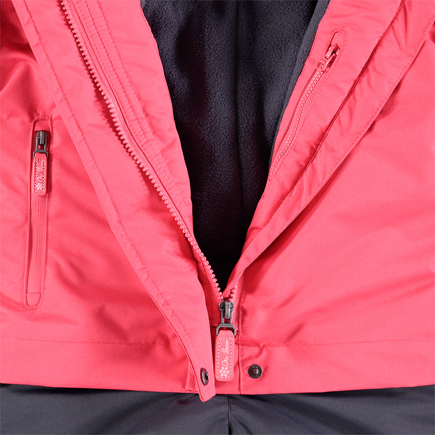 Combinaison de ski imperméable bicolore doublée micropolaire 