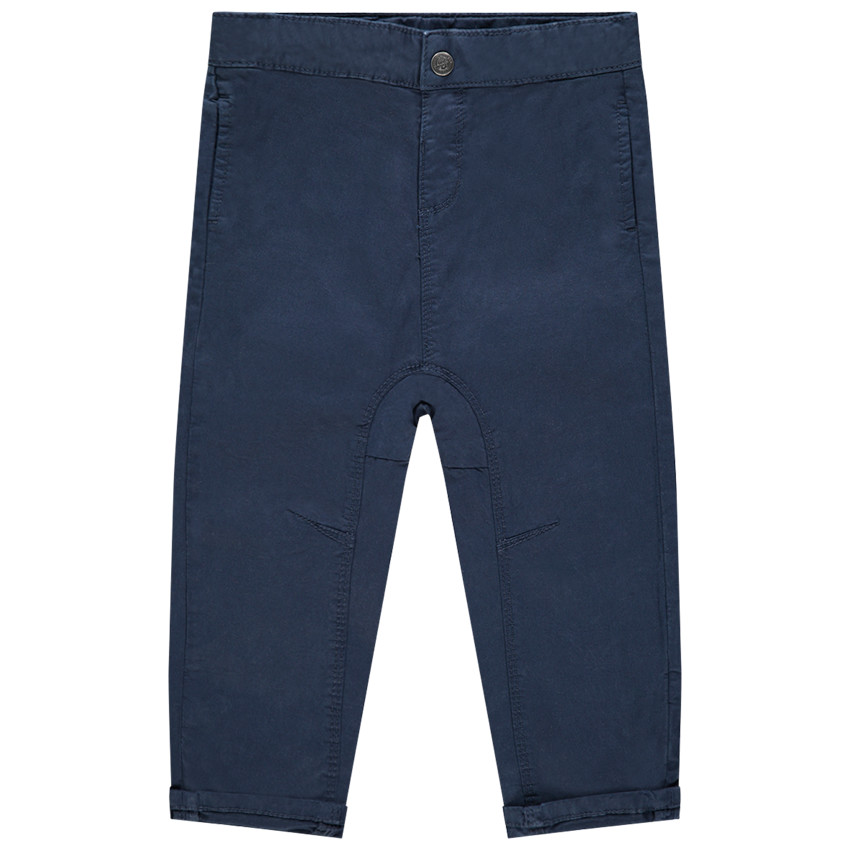 Pantalon en toile uni coton bio 