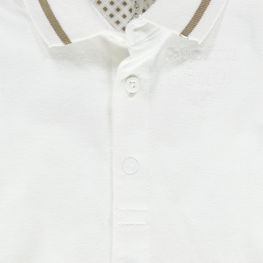 Polo manches courtes avec ouverture sur le devant 