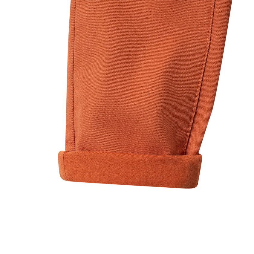 Pantalon en toile à bretelles rayées amovibles 