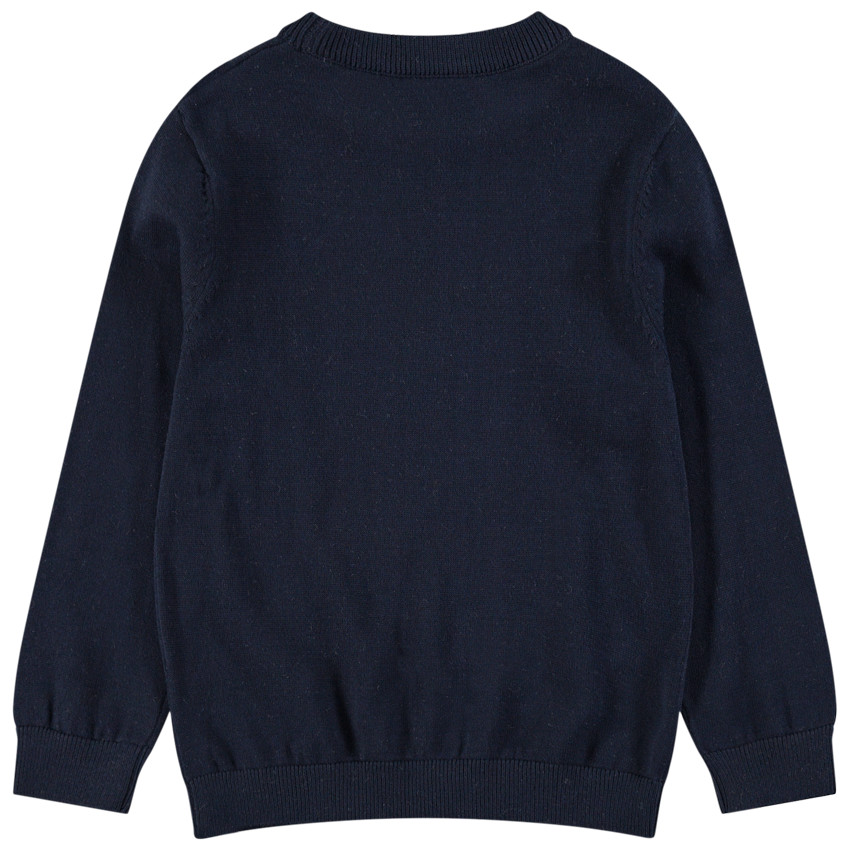 Junior - Pull en tricot avec message printé sur le devant 