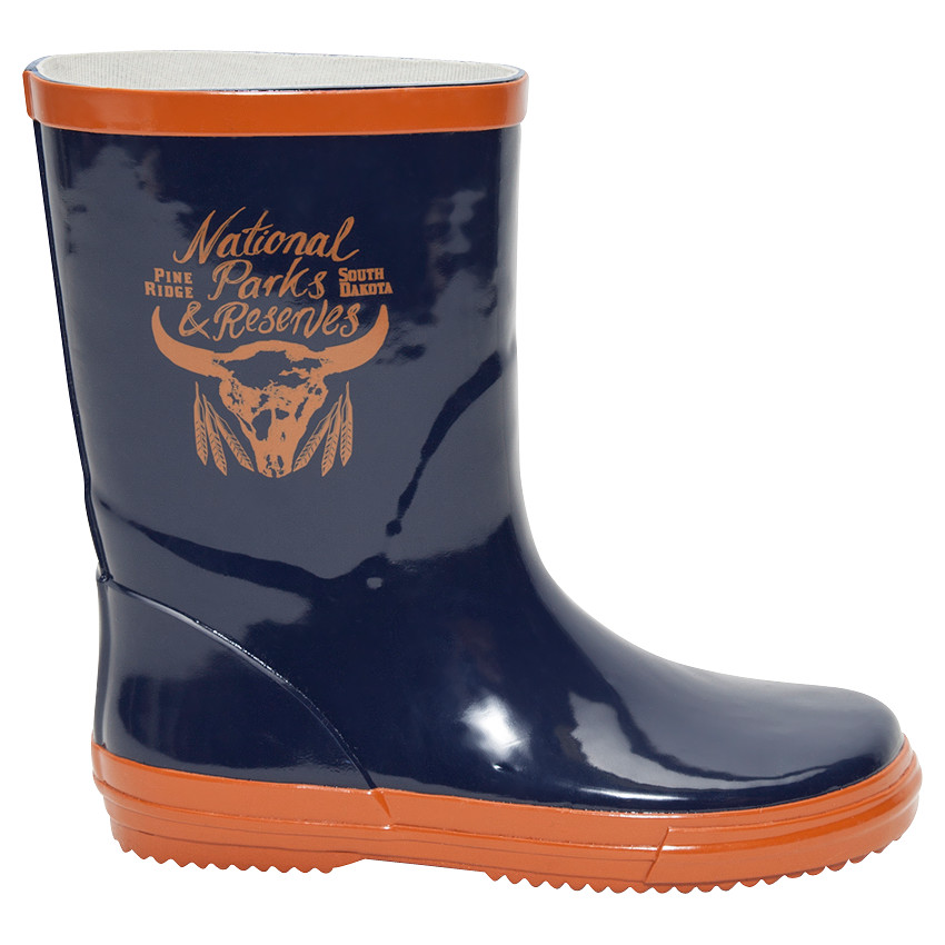 Bottes de pluie unies avec buffle printé 