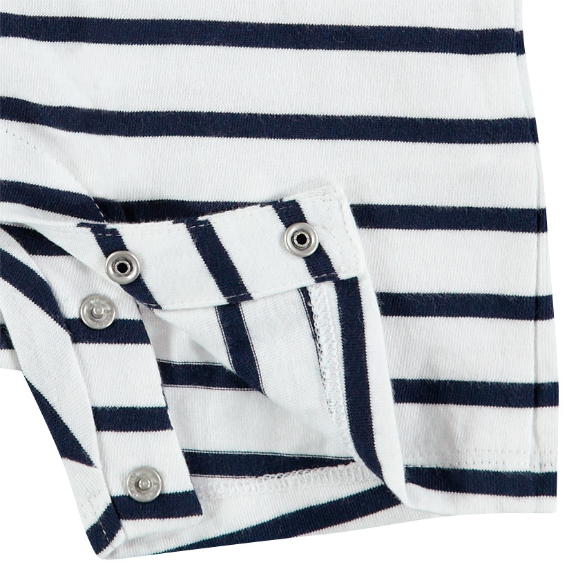 Combinaison courte rayée avec Mickey Disney printé  