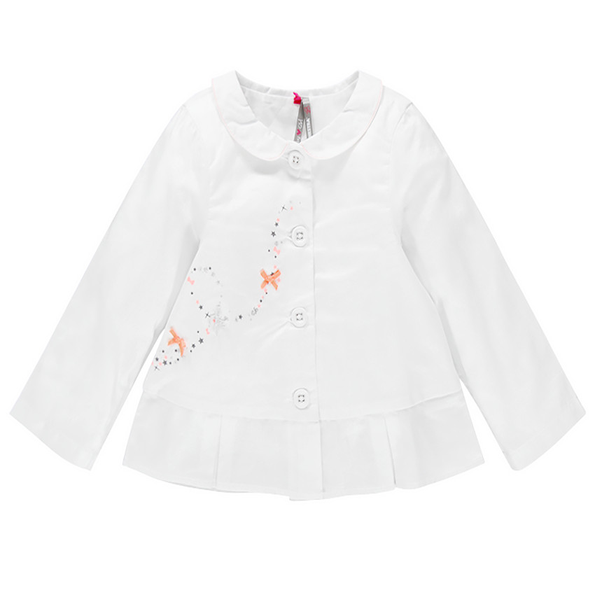 Veste blanche de cérémonie en voile de coton  