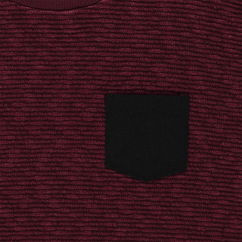 Junior - Sweat court en maille fantaisie 